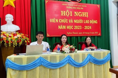 HỘI NGHỊ VIÊN CHỨC – NGƯỜI LAO ĐỘNG NĂM HỌC 2023-2024